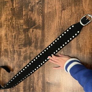 Princess Polly Black and Silver Studded Belt